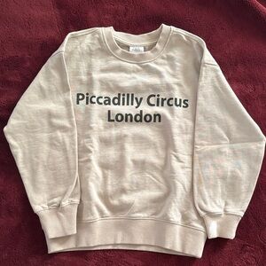 Zara Beige Piccadilly Circus Sweater